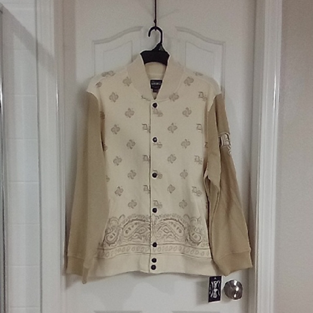 Dogg Supply Beige Paisley Sweater